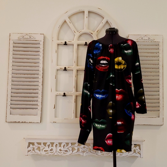 Miss Sixty Low Back Lips Print Cocktail dress - Picture 2 of 12